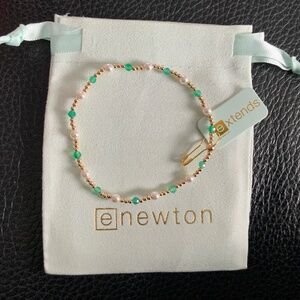 Enewton Extends Pearl Sincerity Pattern 4mm Bead Bracelet - Green Onyx